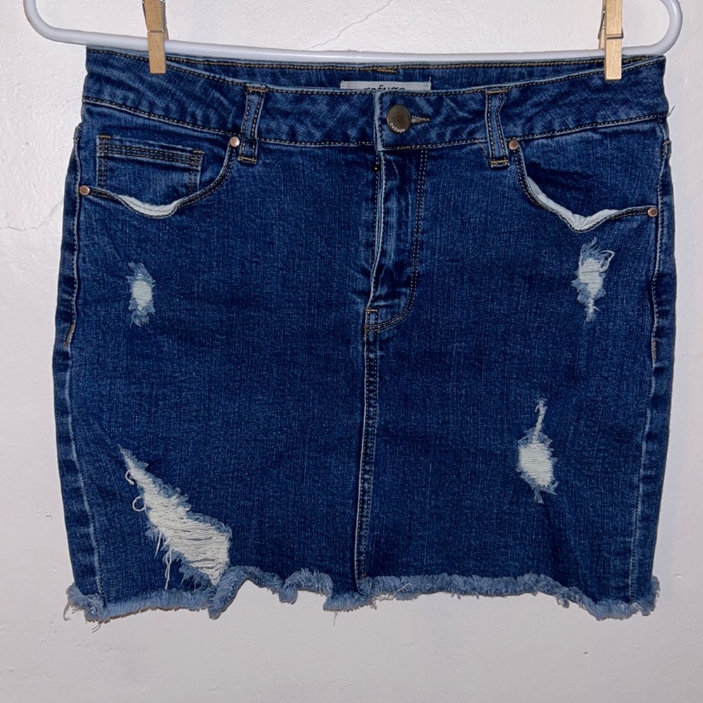 Refuge denim mini skirt